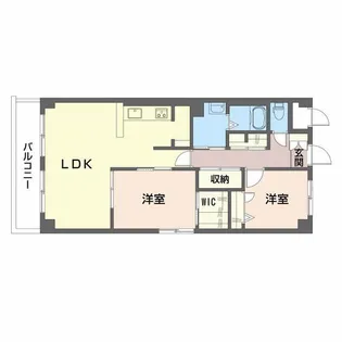 ハウジング舟入南【3階】の間取り