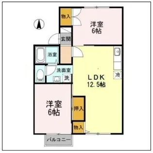 サンハイム A【1階】の間取り
