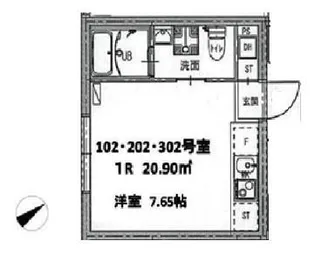 ディアマンテ糀谷の間取り