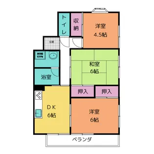 桜荘【2階】の間取り
