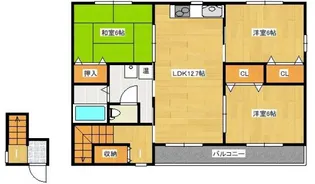 ガーデン津島II【2階】の間取り
