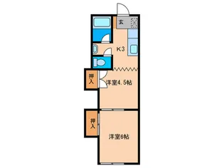 メゾンエイト【1階】の間取り