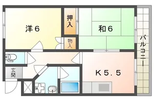 2Kの間取り画像