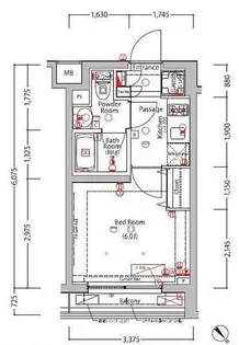 XEBEC旗の台【1階】の間取り
