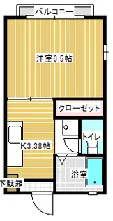 1Kの間取り画像