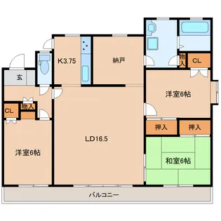 カーサクアトロ【1階】の間取り