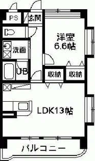 マンションエスポワール【4階】の間取り