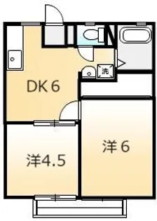 シティおかやま【1階】の間取り