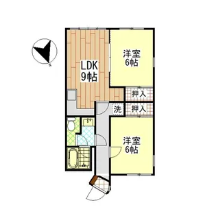 プロスペール松が丘【1階】の間取り