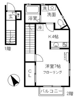 アイメゾン【2階】の間取り