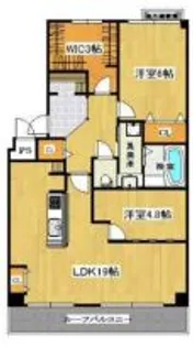 フェルザ西宮【2階】の間取り