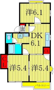 ヴェルハウスA棟【2階】の間取り