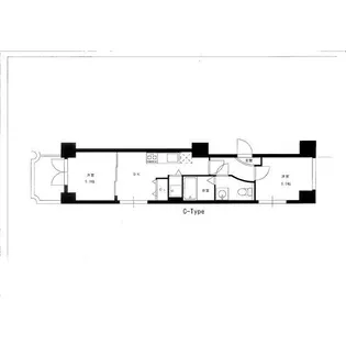 アリスマナーガーデン四天王寺【4階】の間取り