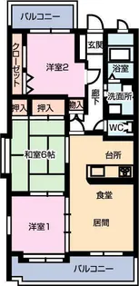 ステータス今宿【3階】の間取り