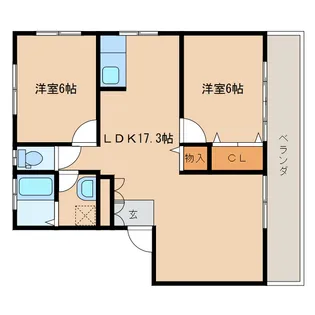 CASA DEL SOLE【1階】の間取り