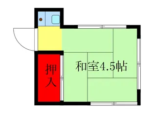 文月荘【2階】の間取り