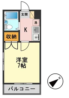 ベルメゾンツカダ【3階】の間取り