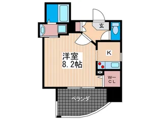 ルービンス宇品神田【8階】の間取り