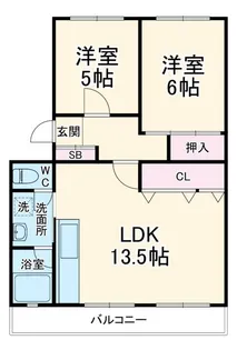 原マンション【1階】の間取り