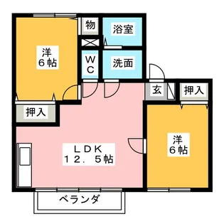 エミネンス【1階】の間取り