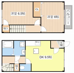 滋賀県長浜市宮司町【一戸建】の間取り