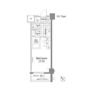 パークハビオ中目黒【3階】の間取り