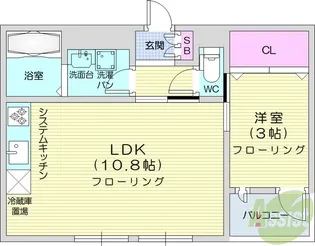 ビファイン泉中央【2階】の間取り