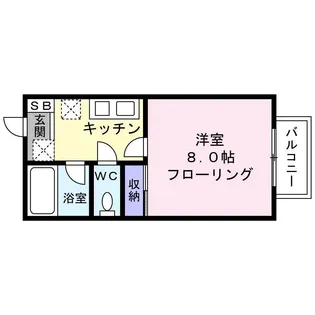 クレールKOBAYASHI【1階】の間取り