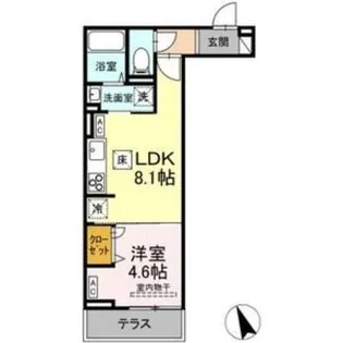 東京都立川市富士見町1【アパート】の間取り