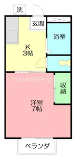 ハイツ萩原【1階】の間取り