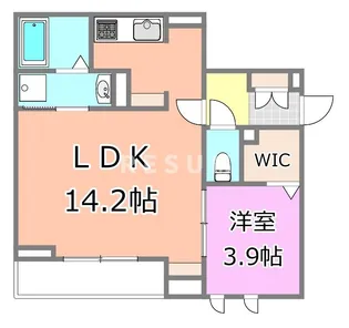 千葉県千葉市中央区長洲2【アパート】の間取り