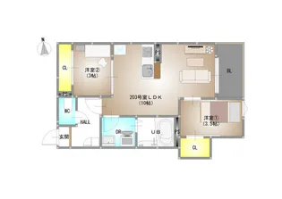 REGALEST TSUBAKI(レガリスト ツバキ)【2階】の間取り