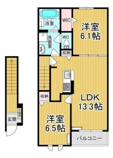 ル・シエル【2階】の間取り