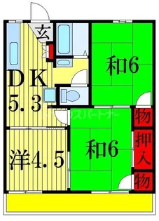 ドルフ石井A【2階】の間取り