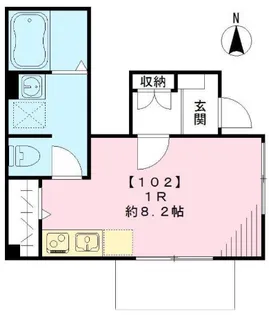 東京都大田区南雪谷2【アパート】の間取り