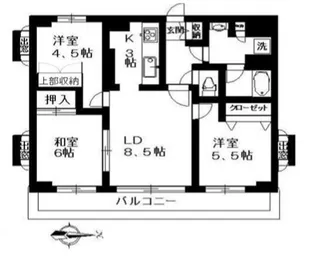 東京都台東区竜泉2【マンション】の間取り