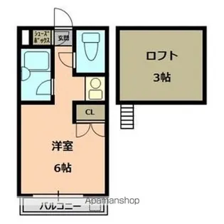 アップルハウス岐阜北一色【2階】の間取り