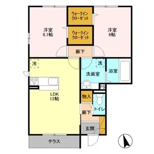 静庵 弐【1階】の間取り
