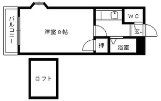 シャトレ隈II【2階】の間取り