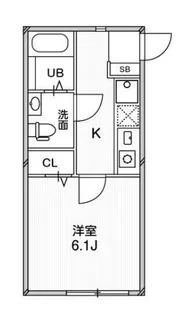 ルクール平和台【2階】の間取り