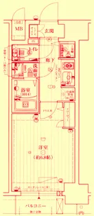 大阪府大阪市福島区吉野4【マンション】の間取り