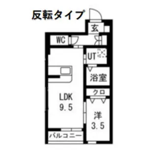 PIA蒲町II【1階】の間取り