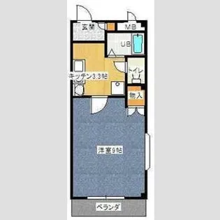 レザンドールII【1階】の間取り