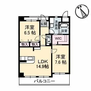 プリム ローズ【3階】の間取り