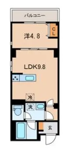 (仮称)墨田区亀沢3丁目計画【4階】の間取り