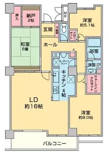 3LDKの間取り画像