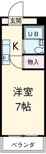 KMハイツ【4階】の間取り