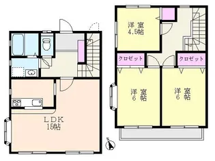 神奈川県横浜市都筑区すみれが丘【一戸建】の間取り