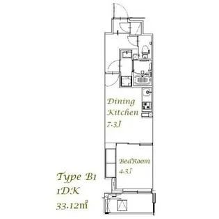 スプランディッド西日暮里【4階】の間取り