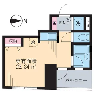 クレッシェント西早稲田【2階】の間取り